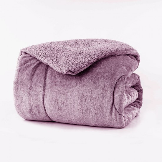 Κουβερτοπάπλωμα Υπέρδιπλο 220X240 - Cozy Λιλά