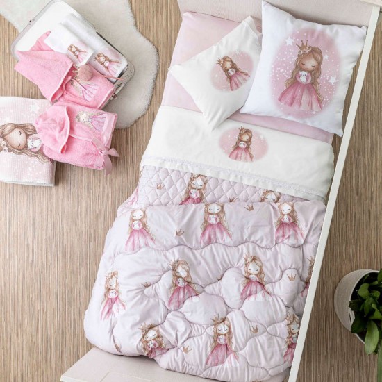 Σετ Πετσέτες 2τμχ Little Queen Λευκό