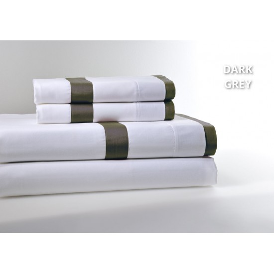 Παπλωματοθήκη King Με Ρεβερ Dark Grey 250 Κλωστές