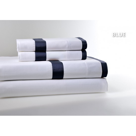 Παπλωματοθήκη King Με Ρεβερ Blue 250 Κλωστές