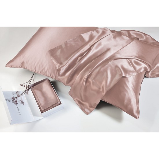 Μαξιλαροθήκη 100% Mulberry Silk - Pink
