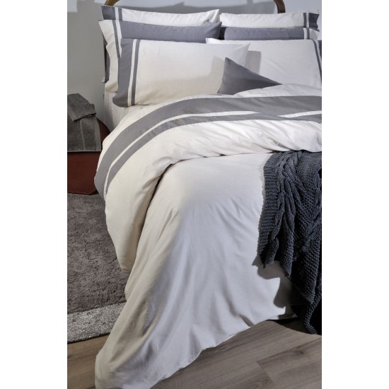 Σετ Σεντόνια Υπέρδιπλα Ecru 90% Cotton-10% Wool