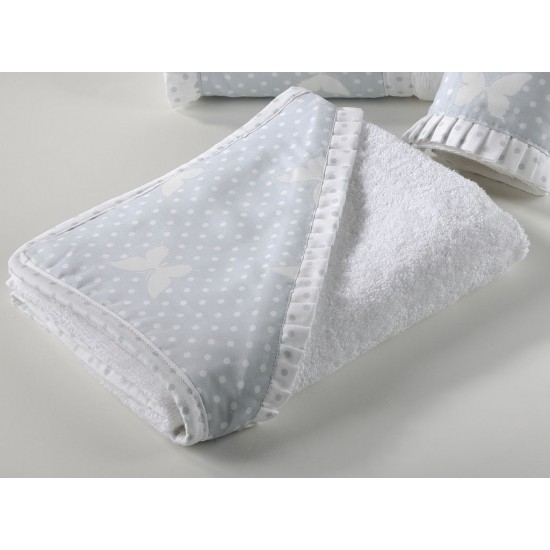 Βρεφική Κάπα Με Πιετάκι 686 Butterdot Grey