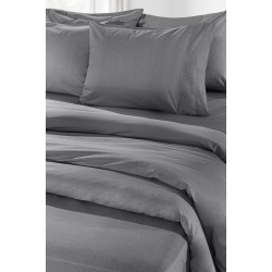 Σεντόνι Ημίδιπλο Με Λάστιχο 120x200+32 - Color Plus Anthracite