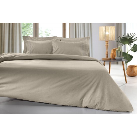 Σεντόνι Μεμονωμένο King 270X280 - Color Plus Taupe