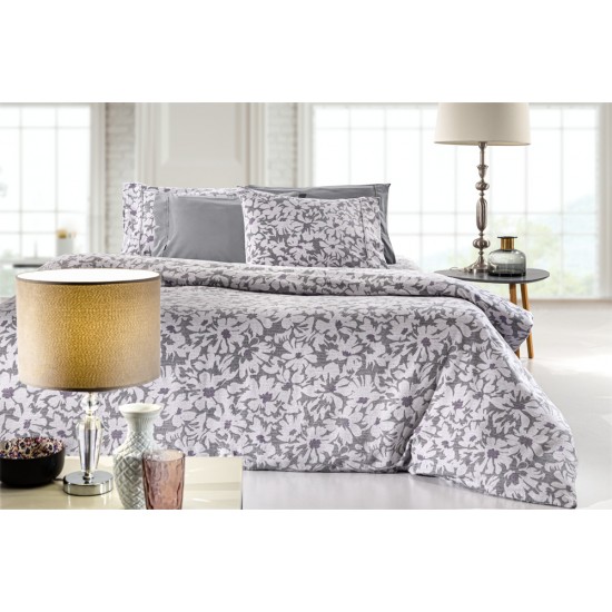 Σετ 3τμχ. Σεντόνια Martin Grey Flannel 170x265