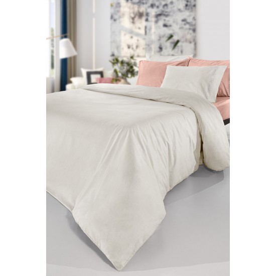 Σεντόνι Διπλό με Λάστιχο 140X200+32 - Color Plus Ivory