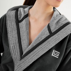 Μπουρνούζι με Κουκούλα -  Monogram Black XXLarge