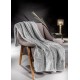 Σετ Ριχτάρι Τριθέσιο Crusty Silver 170X300 + Μαξιλαροθήκη 48X48+3